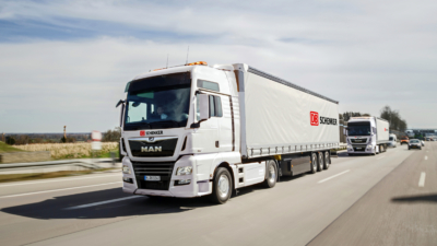 Spolupráca DB Schenker a MAN pri platooningu
